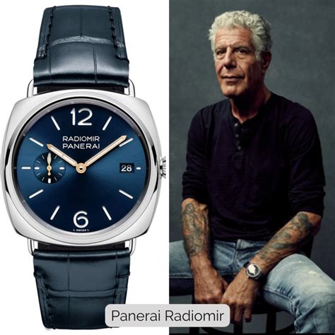 anthony bourdain panerai|Anthony Bourdain's Watch Collection .